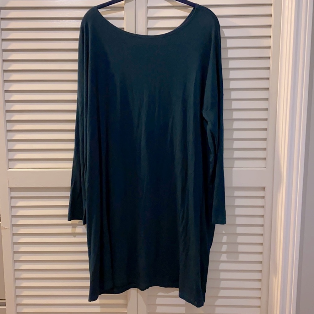 Oversized tunic/dress dark blue/green